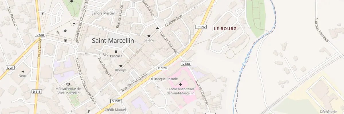 Plan du 4 Bd Gambetta à Saint-Marcellin