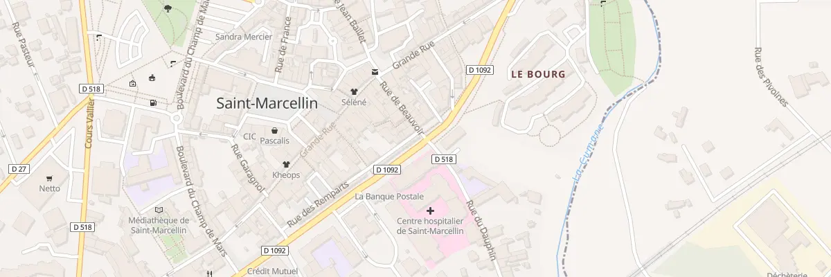 Plan du 2 Bd Gambetta à Saint-Marcellin
