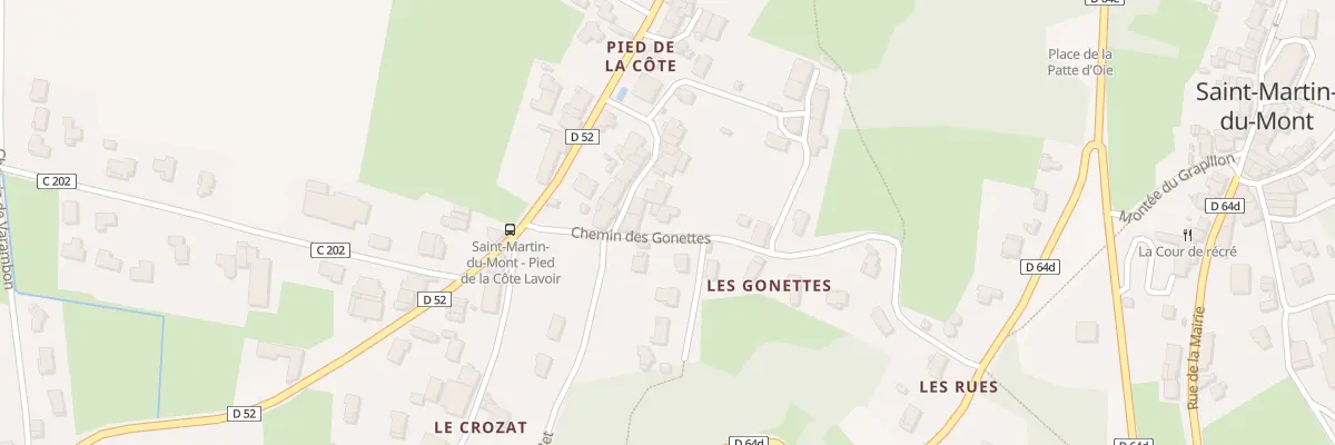 Plan du 320 Che des Gonettes à Saint-Martin-du-Mont