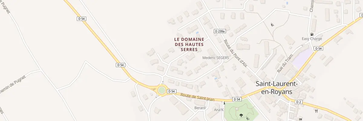 Plan du 570 Lot Domaine des Hautes Serres à Saint-Laurent-en-Royans