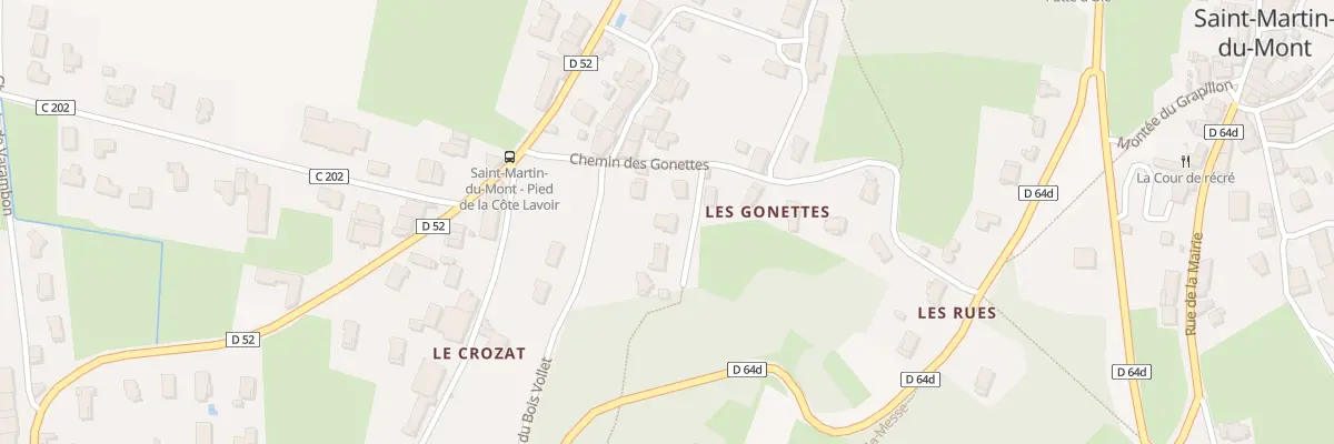 Plan du 40 Che du Gros Chêne à Saint-Martin-du-Mont