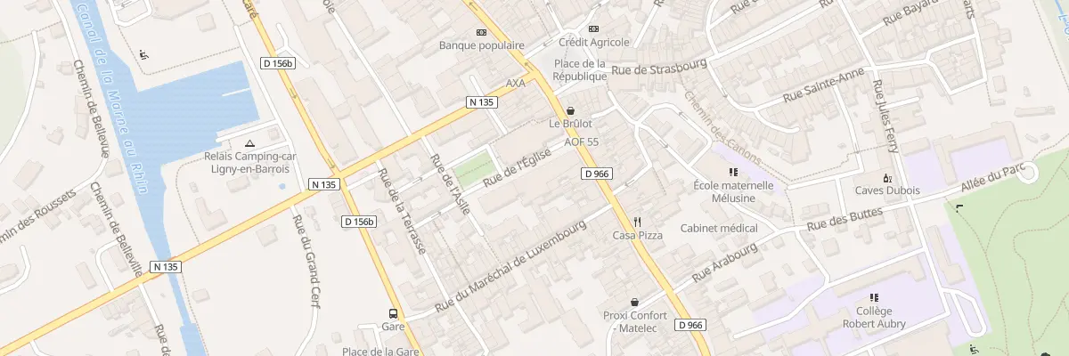 Plan du 22 Rue General de Gaulle à Ligny-en-Barrois