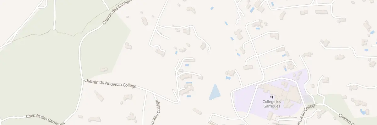 Plan du 2000 Che des Garrigues à Rognes