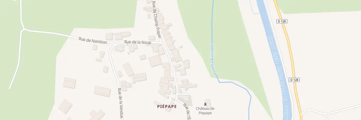 Plan du 16 Rue de l’Eglise de Piepape à Villegusien-le-Lac