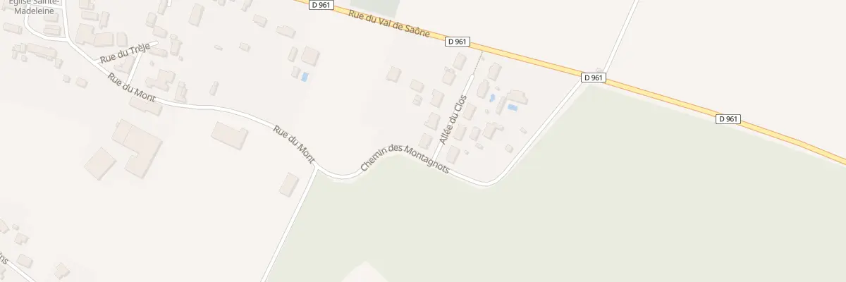 Plan du 1 All du Clos à Étevaux