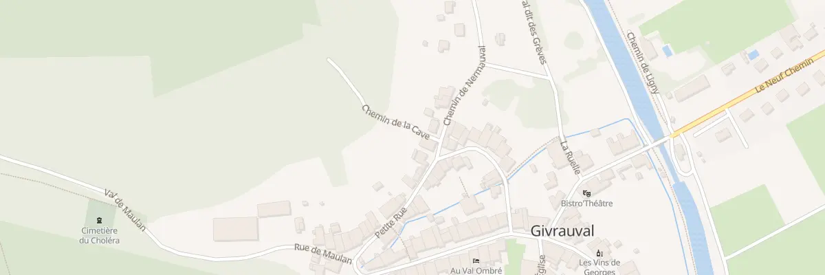 Plan du 22 Ptr La Petite Rue à Givrauval