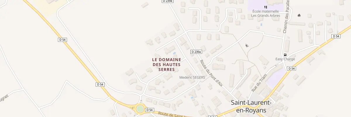 Plan du 655 Lot Domaine des Hautes Serres à Saint-Laurent-en-Royans