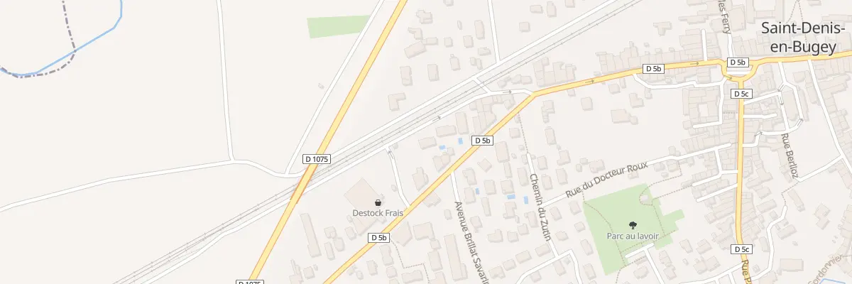 Plan du 7 Che Gambetta à Saint-Denis-en-Bugey