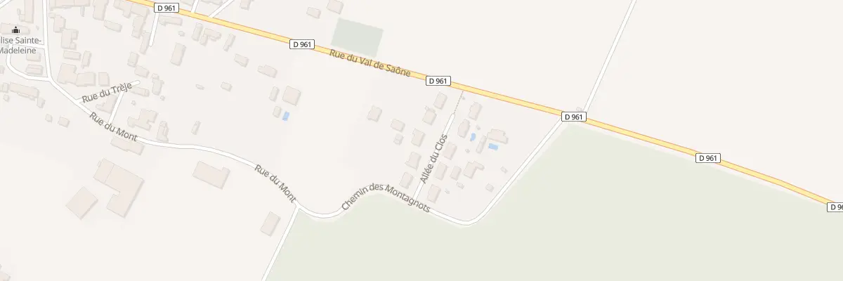 Plan du 5 Che des Montagnots à Étevaux