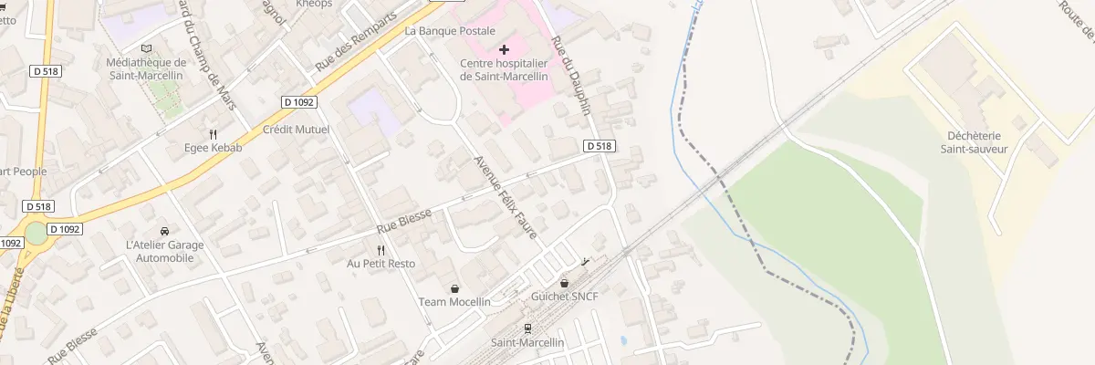 Plan du 1 Rue Biesse à Saint-Marcellin