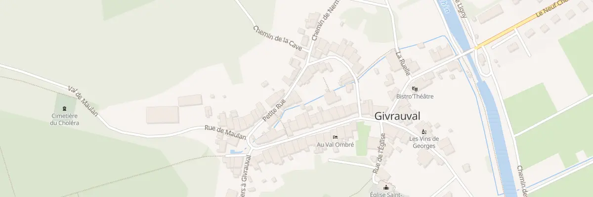 Plan du 21 Ptr La Petite Rue à Givrauval