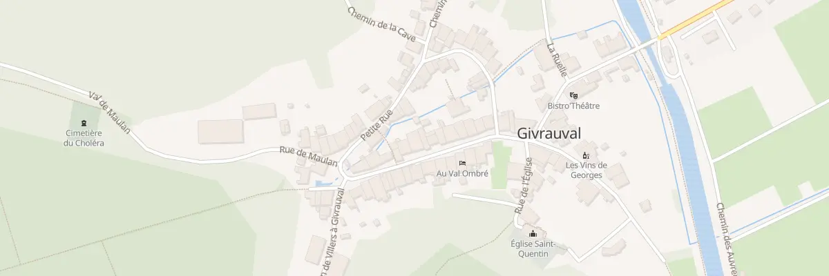 Plan du 18 Gr La Grande Rue à Givrauval
