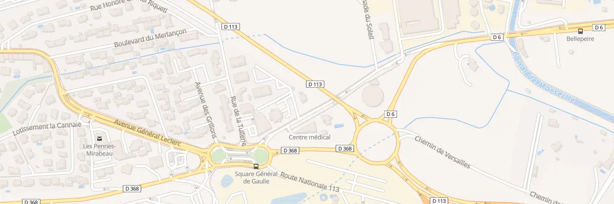 Plan du 201 Av du Plan de Campagne aux Pennes-Mirabeau