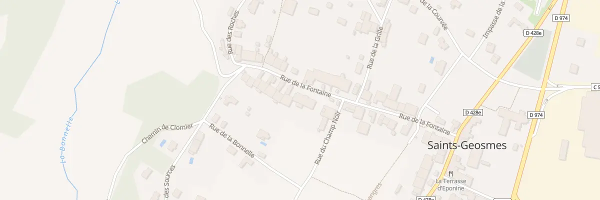 Plan du 25 Rue de la Fontaine à Saints-Geosmes