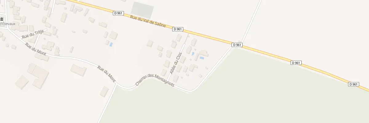 Plan du 6 All du Clos à Étevaux