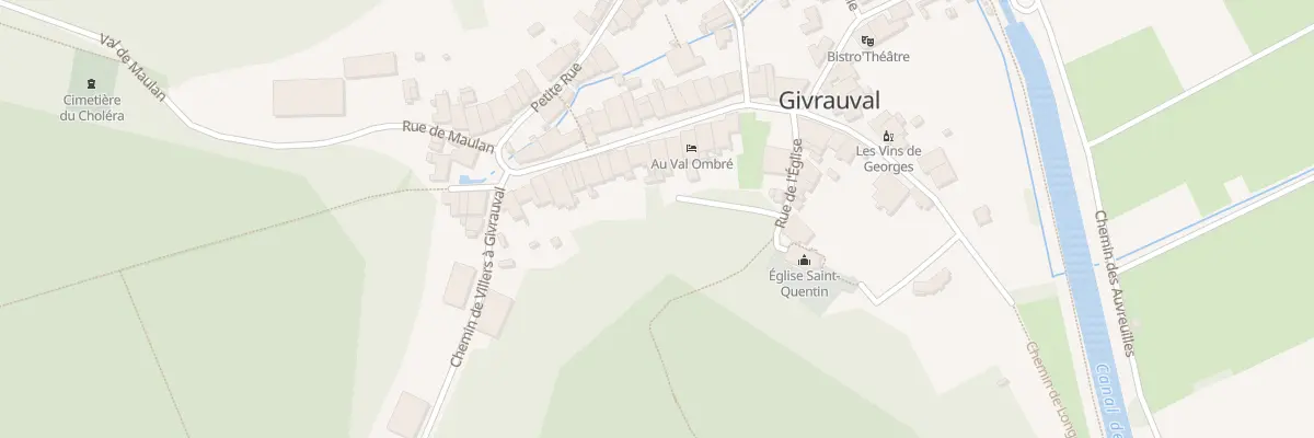 Plan du 13 Gr La Grande Rue à Givrauval