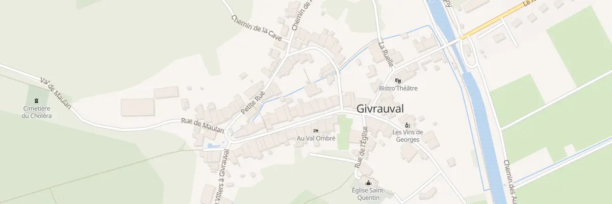 Plan du 12 Gr La Grande Rue à Givrauval