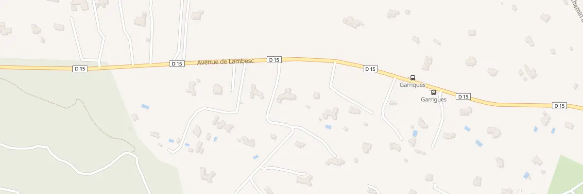 Plan du 1300 Rte de Lambesc à Rognes