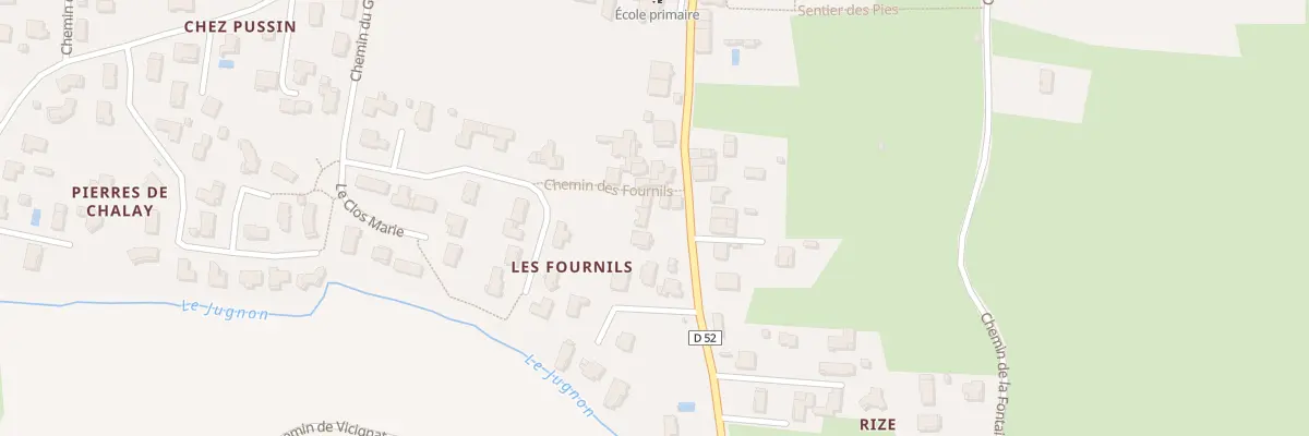Plan du 290 Rue Julien Manissier à Jasseron