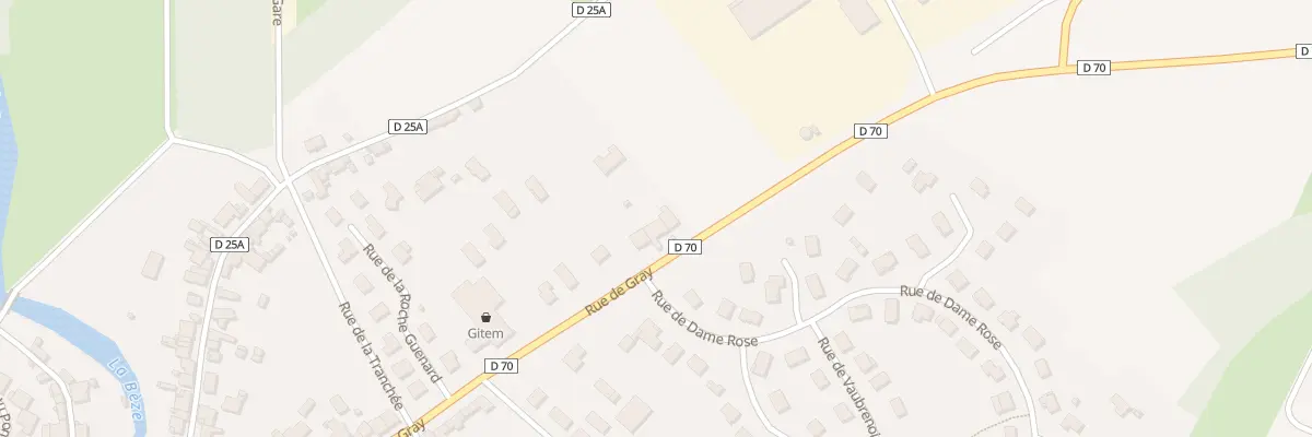 Plan du 47 Rue de Gray à Mirebeau-sur-Bèze