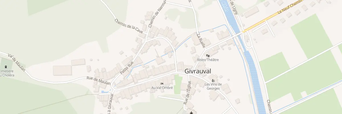 Plan du 1 Ptr La Petite Rue à Givrauval
