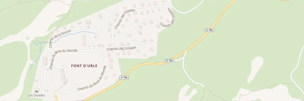 Plan du 215 Che des Scialets à Bouvante