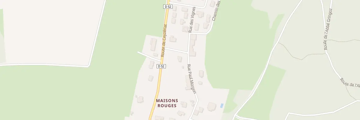 Plan du 20 Rue Paul Morgon à Jasseron