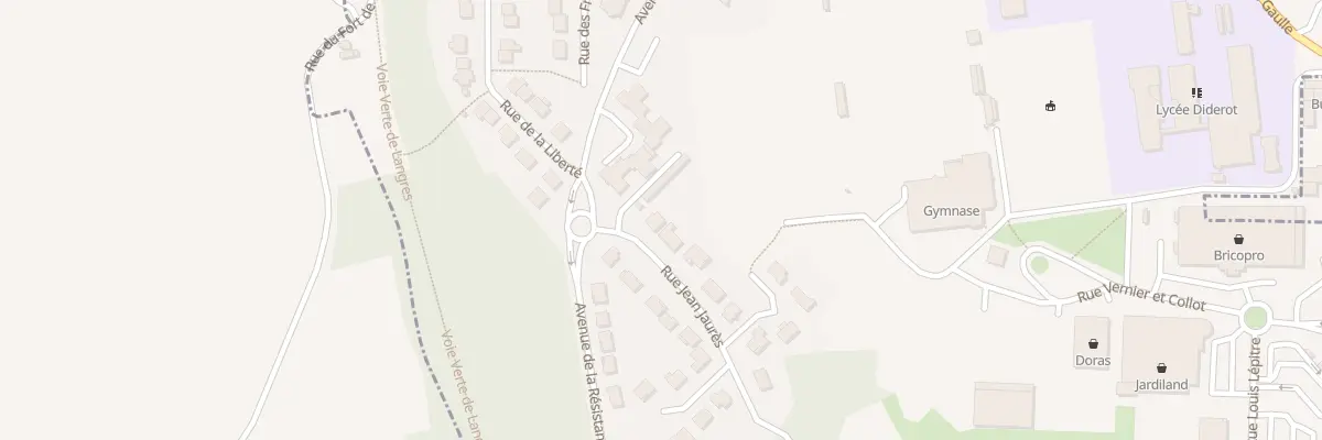 Plan du 33 Rue Jean Jaurés à Langres