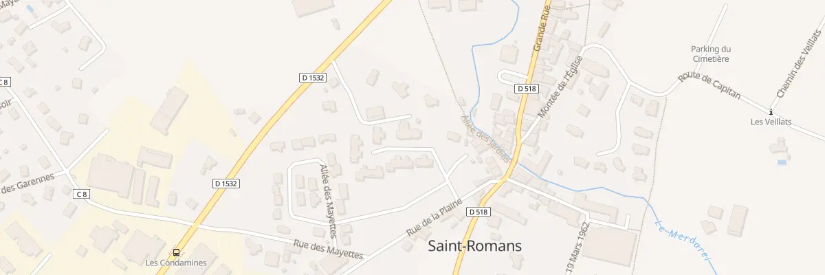 Plan de Village de Saint Romans à Saint-Romans