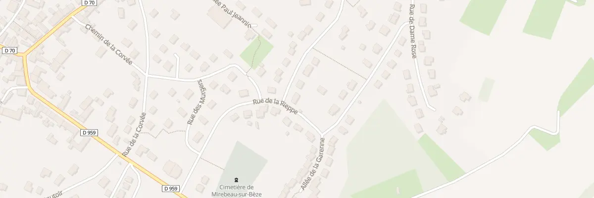 Plan du 20 Rue de Vaubrenois à Mirebeau-sur-Bèze