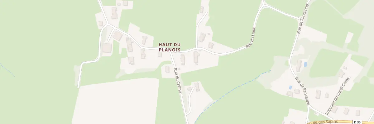 Plan du 54 Rue du Haut au Planois