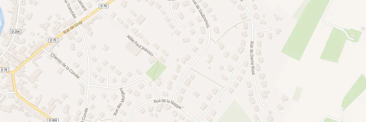 Plan du 15 Rue de Vaubrenois à Mirebeau-sur-Bèze