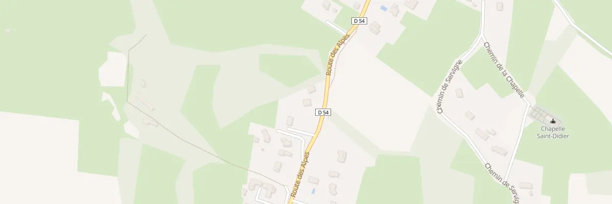 Plan du 877 Rte des Alpes à Trept