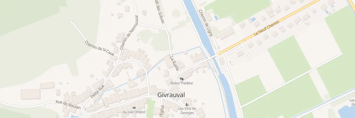 Plan du 6 Rue du Moulin à Givrauval