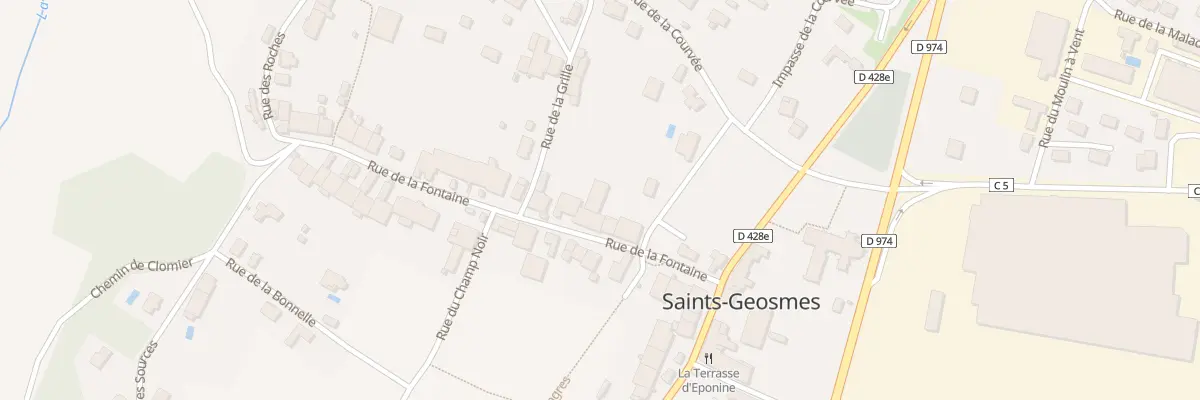 Plan du 8 Rue de la Fontaine à Saints-Geosmes