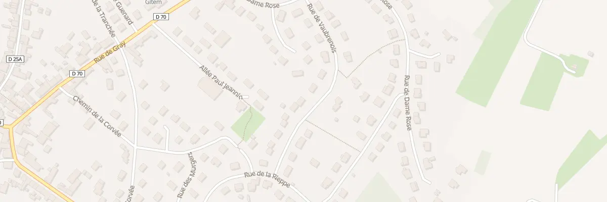 Plan du 13 Rue de Vaubrenois à Mirebeau-sur-Bèze