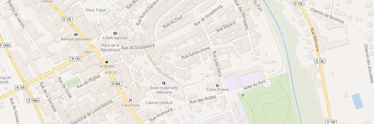 Plan du 60 Rue Sainte Anne à Ligny-en-Barrois