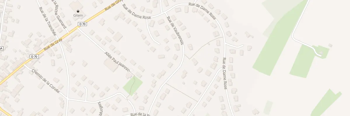 Plan du 9 Rue de Vaubrenois à Mirebeau-sur-Bèze
