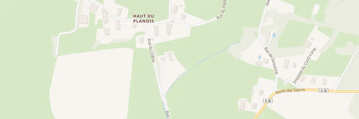 Plan du 314 Rue du Chêne au Planois
