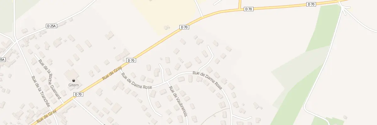 Plan du 12 Rue de Dame Rose à Mirebeau-sur-Bèze