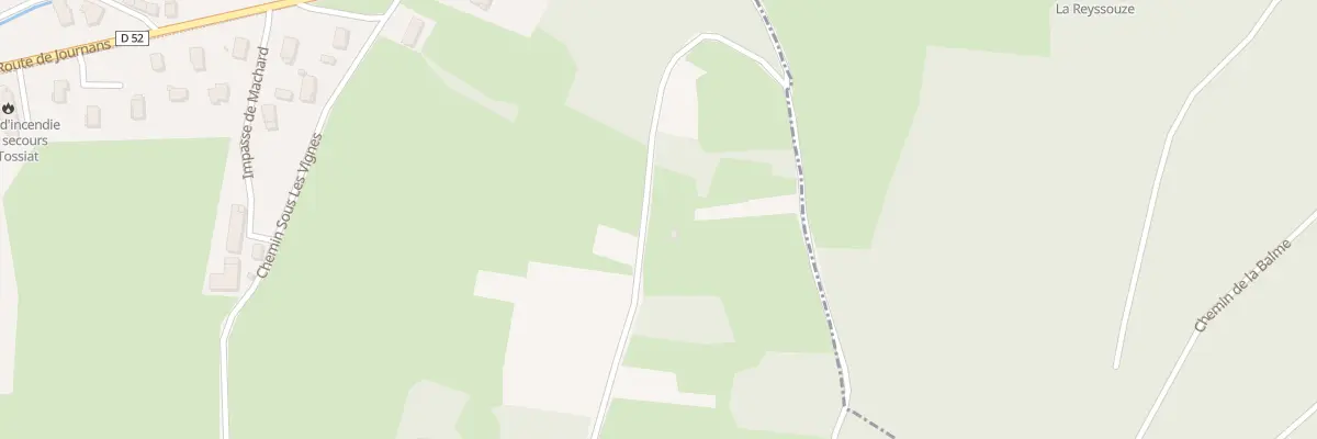 Plan du 5295 Gratape à Tossiat