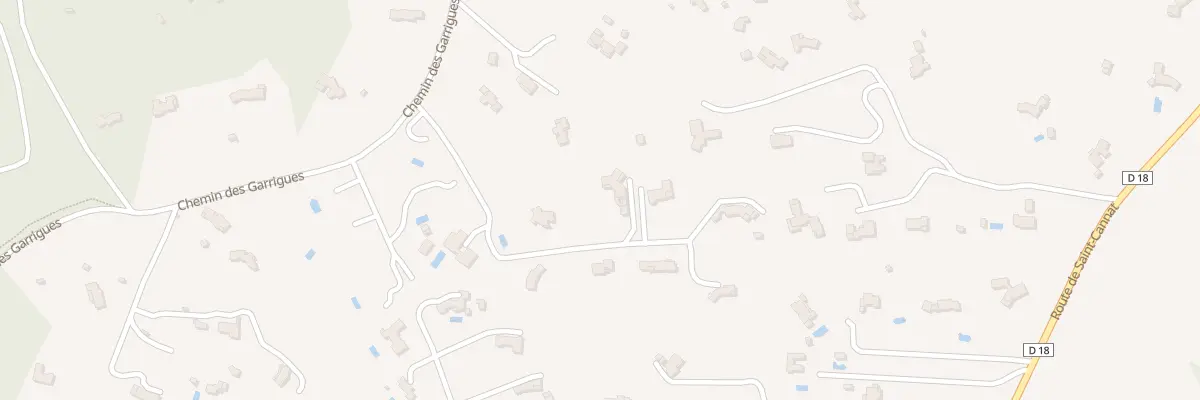 Plan du 1246 Che des Garrigues à Rognes