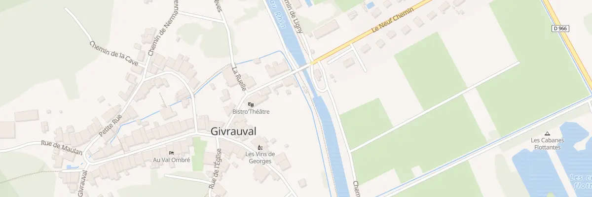 Plan du 1 Rue du Moulin à Givrauval