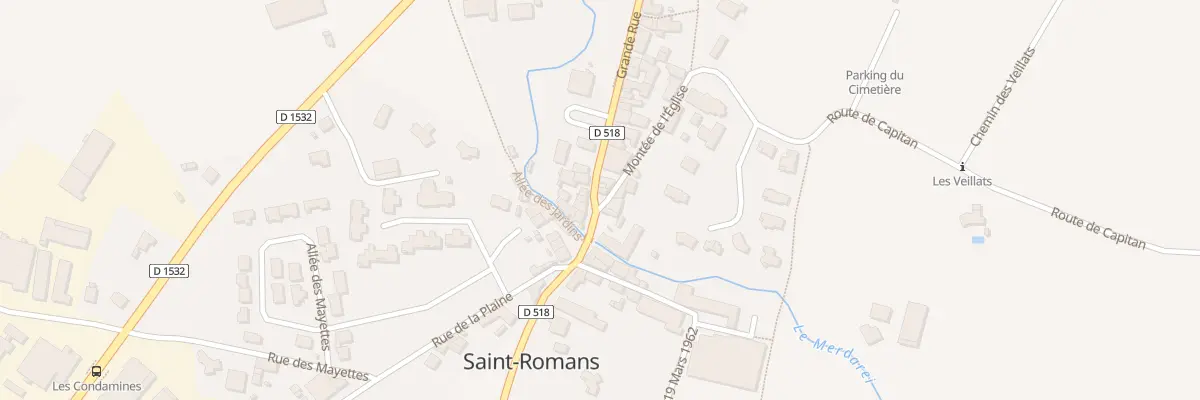 Plan du 11 Mte de l’Eglise à Saint-Romans