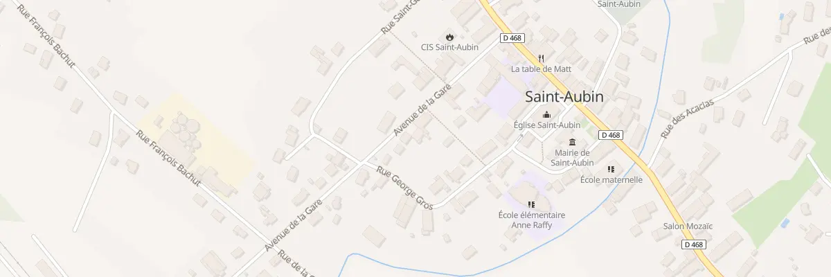 Plan du 7 Av de la Gare à Saint-Aubin