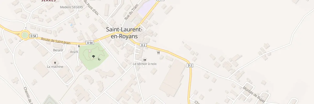 Plan du 100 Rte de l’Arps à Saint-Laurent-en-Royans