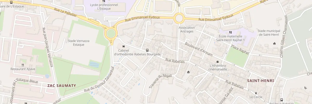 Plan du 256 Rue rabelais à Marseille 16e Arrondissement