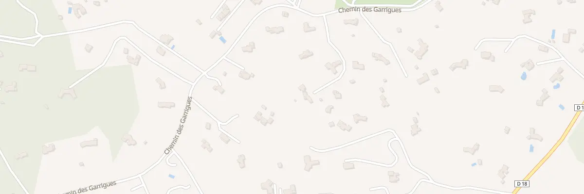 Plan du 888 Che des Garrigues à Rognes