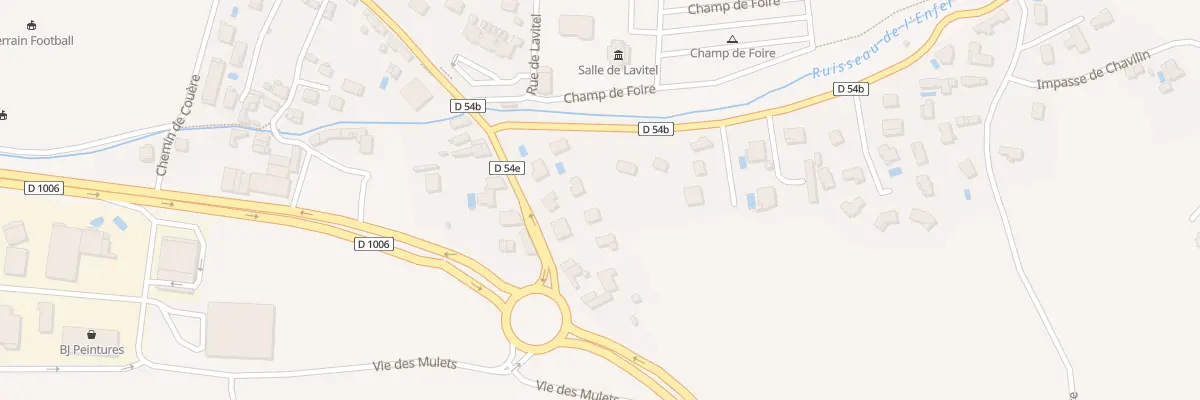 Plan du 90 Rte de Montceau à Ruy-Montceau