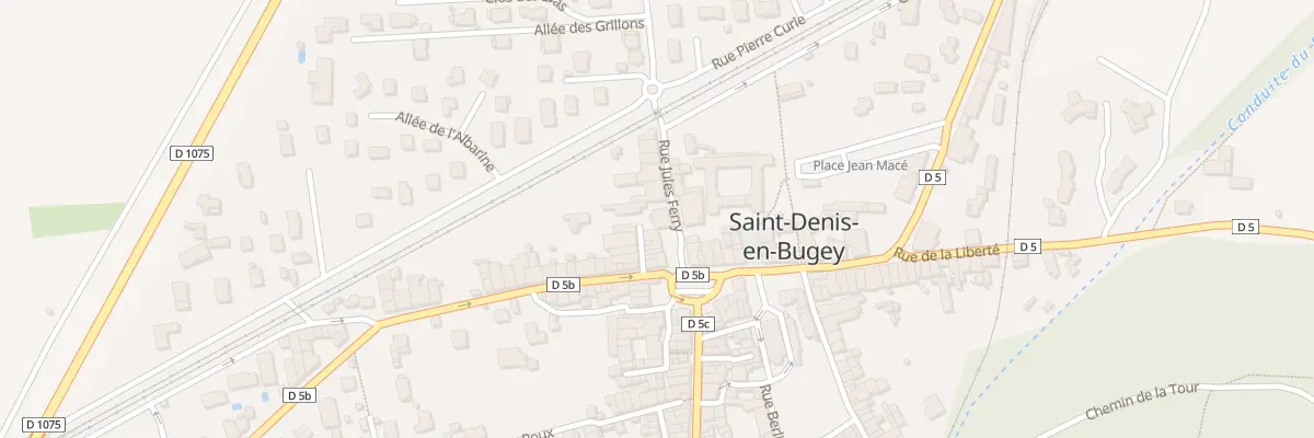 Plan du 5 Rue Jules Ferry à Saint-Denis-en-Bugey